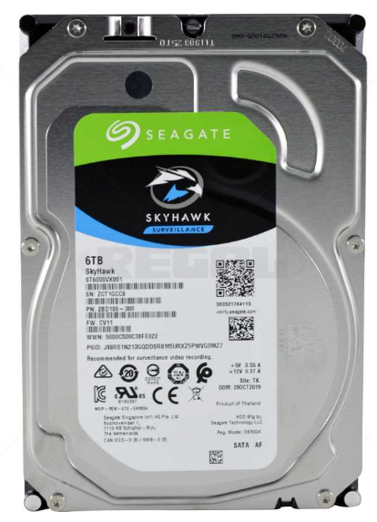 SEAGATE 6TB HDD Surveillance Storage SkyHawk 3.5 Size SATA