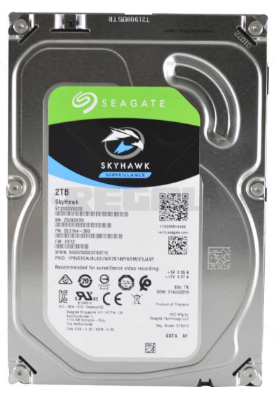 SEAGATE 2TB HDD Surveillance Storage SkyHawk 3.5 Size SATA