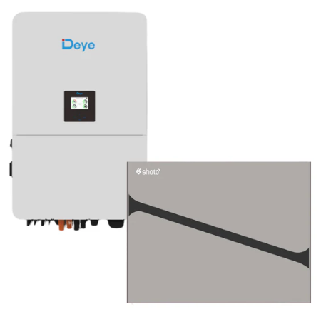 8KW MPPT Deye Load Shedding Shoto 5.1KWh Backup Power Combo Kit