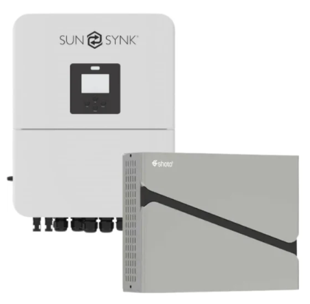 5KW MPPT Sunsynk Load Shedding Shoto 5.12 KWh Combo Backup Power Kit+Wifi