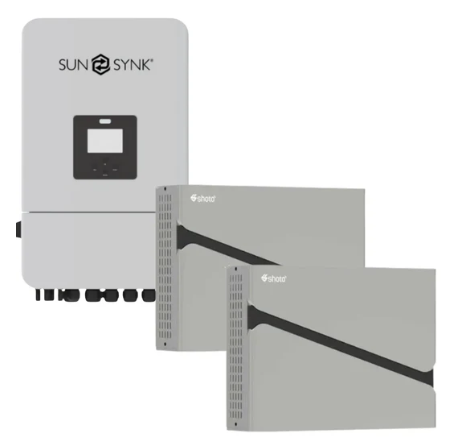 8KW MPPT Sunsynk Load Shedding 2X Shoto 5.12 KWh Combo Backup Power Kit+Wifi